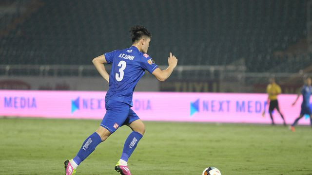 Huỳnh Tấn Sinh là một trong những trung vệ có thể thay thế Duy Mạnh ở đội tuyển quốc gia. Ảnh: K.Đ.