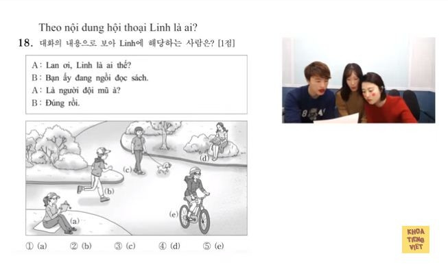Từ đầu đến cuối các dữ liệu đều không liên quan, cần nắm vững từ vựng. Đặc biệt là vật dụng có nhiều cách gọi như mũ (nón).