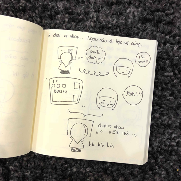 Những tâm trạng, cảm xúc rất ngây thơ của "ngày ấy mình yêu nhau" cũng được cô nàng miêu tả lại theo cách vô cùng đáng yêu