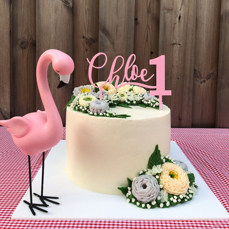 Bánh sinh nhật dành tặng con gái nhỏ của cô made by Hà Tăng.