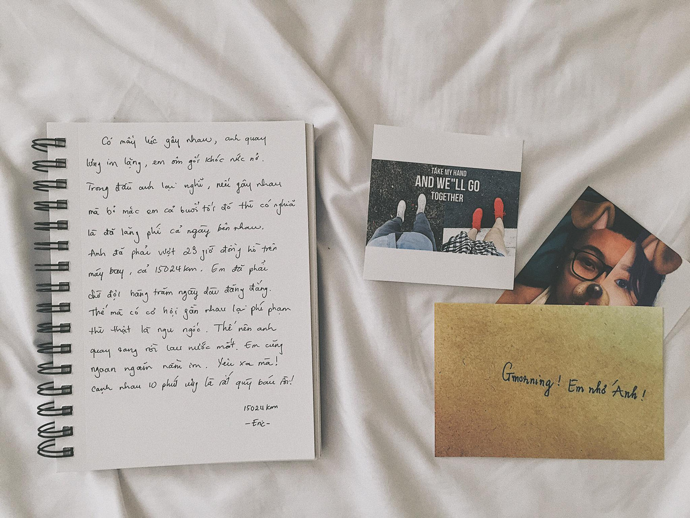 Bức "tâm thư" gửi từ phương xa để hâm nóng tình cảm giữa hai người.