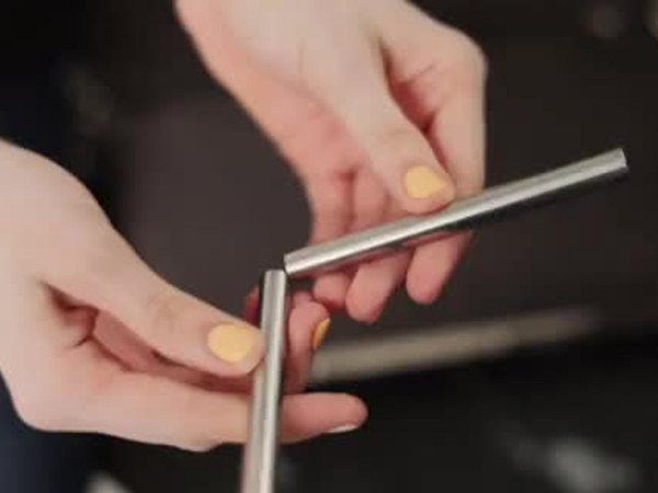 Ống hút Penna có thể được “bẻ” thành từng đoạn nhỏ.