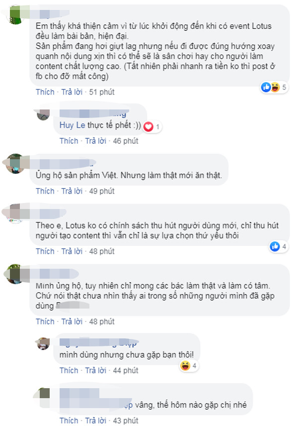 Mong muốn Lotus trở thành MXH được người Việt sử dụng nhiều nhất. Mong muốn Lotus trở thành MXH được người Việt sử dụng nhiều nhất.