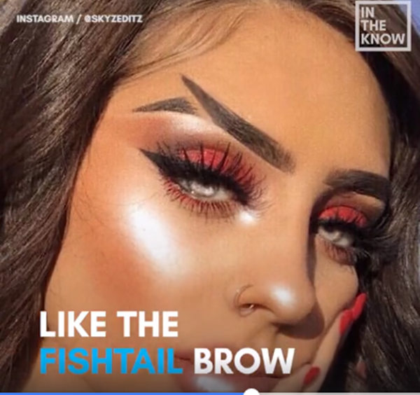 Bạn có thể tùy ý vẽ và tạo màu mắt với kiểu dáng lông mày này để cho đôi mắt thêm phần hút hồn đấy.