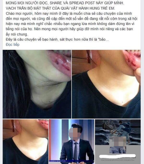 Bài đăng trên Facebook của T.D tố cáo chính anh rể của mình.