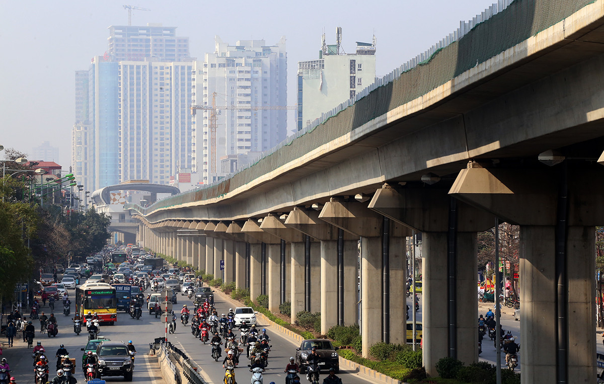 Chiêm ngưỡng toÀn cảnh tuyến đường sắt trên cao đầu tiên của HÀ Nội ảnh 7