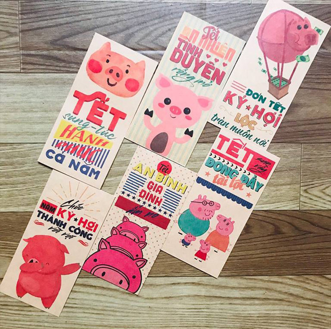 Hình ảnh những chú heo nhanh chóng "phủ sóng" mạng xã hội.