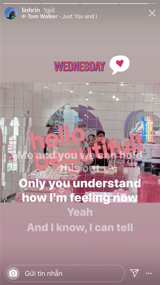 Một bức ảnh "mờ ảo" khác hé lộ chân dung "My P" của Linh Rin.