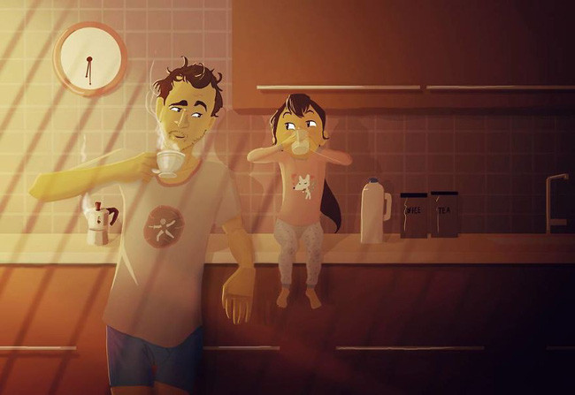 Bộ tranh gợi nhớ cả một trời tuổi thơ trong trẻo và đẹp đẽ.