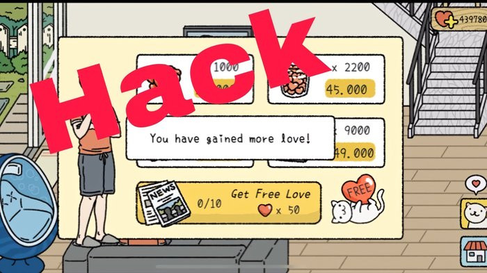 Một video hướng dẫn người chơi hack game Adorable Home để được nhiều tim hơn. (Ảnh: Twitter)