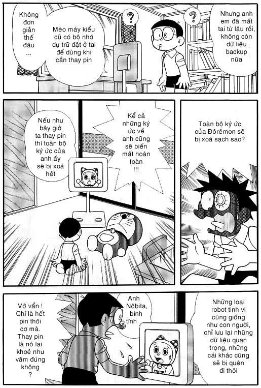 Nobita phải đứng trước hai sự lựa chọn để sửa chữa Doraemon.