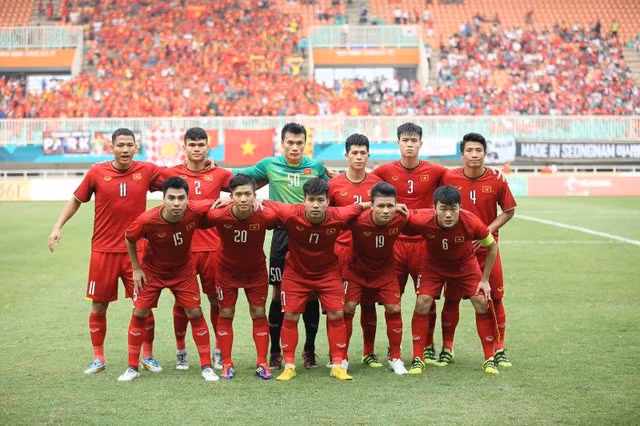 Olympic Việt Nam sẽ cùng đoàn thể thao đi trên chuyến bay riêng rời Indonesia về nước đúng ngày Quốc khánh 2/9. Ảnh: Hà Nguyên.