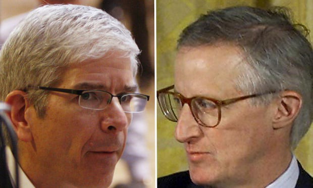 Paul M Romer (trái) and William D Nordhaus (phải) (Ảnh: Getty)