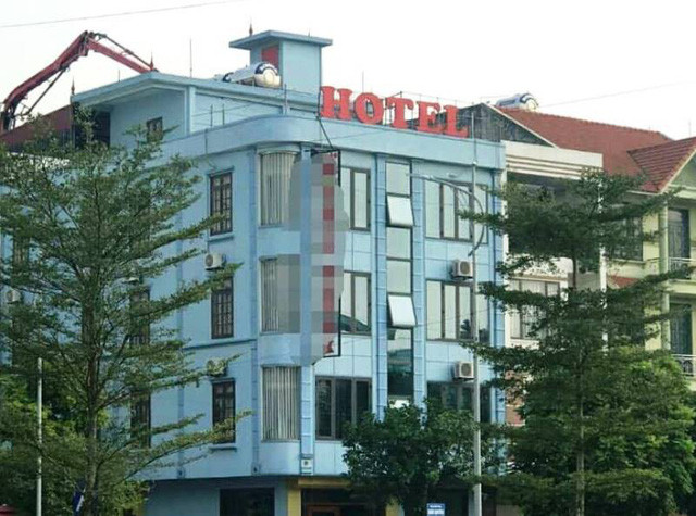 Khách sạn nơi những đối tượng được cho là đã thực hiện hành vi đồi bại với cháu M.