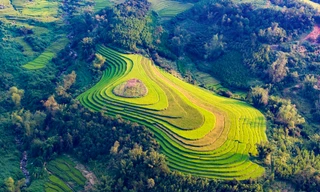 Đẹp ngất ngây ruộng bậc thang ở thung lũng Lục Hồn 