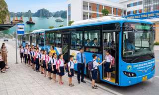 Quảng Ninh chốt đề án 50 xe buýt điện đưa đón học sinh