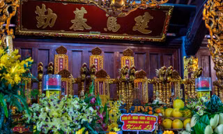 Nơi thờ đầy đủ bài vị các vị vua và tôn thất nhà Trần tại Quảng Ninh