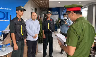 Nguyễn Quang Hoàng, Tổng giám đốc, Chủ tịch HĐTV Công ty GFDI thời điểm bị bắt giữ (Ảnh: CA)