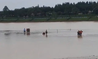 Công an Quảng Ngãi cứu sống hai anh em ruột chới với giữa sông
