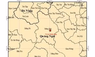 Động đất liên tiếp tại Quảng Ngãi lúc rạng sáng, Gia Lai ghi nhận rung lắc