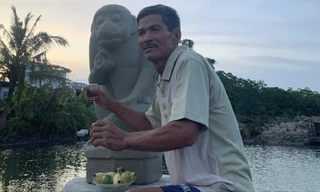 Phát hiện tượng thần khỉ Hanuman nghìn năm dưới biển Quảng Ngãi