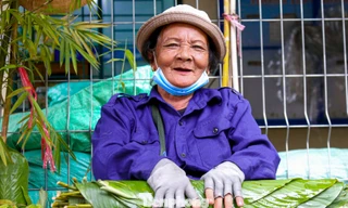 Chợ lá dong Đà Nẵng mỗi năm họp một lần nhộn nhịp những ngày cận Tết