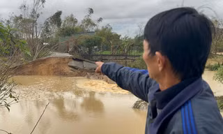 Nhân chứng kể lại thời khắc lũ 'xé toạc' đê ở Gia Lai, nhiều trâu bò bị cuốn trôi trong đêm