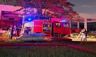 Hàng nghìn hộ dân Đà Nẵng mất điện sau vụ nổ trụ điện ở khu công nghiệp