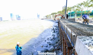 Đà Nẵng chạy đua tiến độ tại bờ kè Như Nguyệt sau khi bão tàn phá