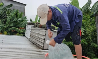 Người dân Huế dùng ‘cách lạ’ chằng chống nhà cửa trước bão gió ra sao?