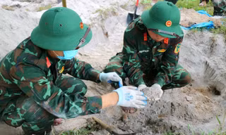 Phát hiện hài cốt liệt sĩ tại khu vực ga xe lửa ở Huế