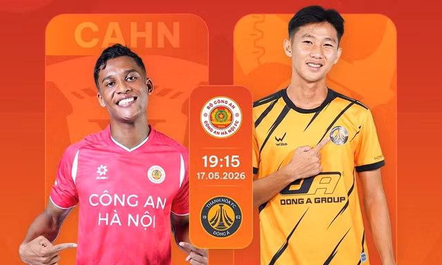 Trực tiếp Công an Hà Nội vs Đông Á Thanh Hóa, 19h15 ngày 17/5: Chào nhà vô địch?