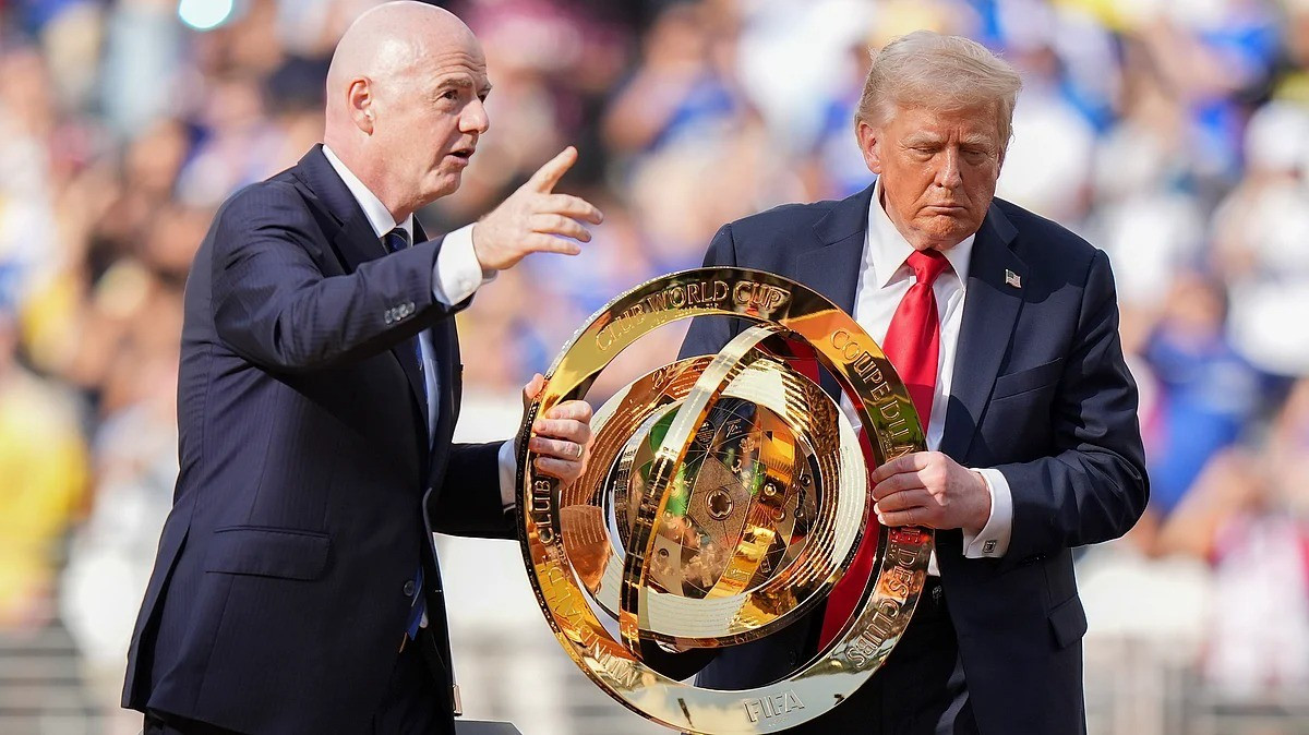 Chủ tịch Gianni Infantino coi mình là "nhà sáng lập" Club World Cup. newindianexpress2025-07-149xfzxb.jpg