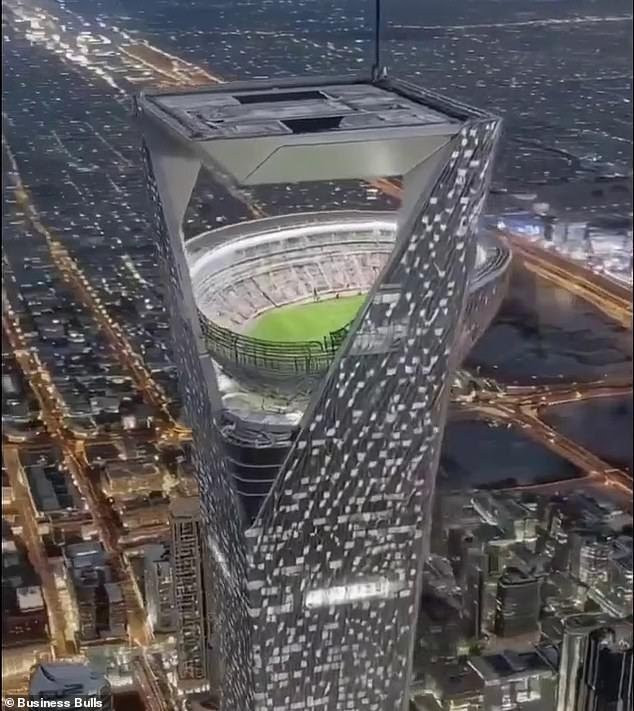 Sân vận động Neom Sky trong clip lan truyền trên mạng xã hội. 1000034896.jpg