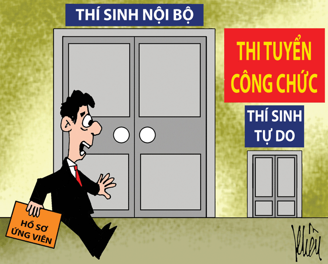 Biết trước đề, tuyển người nhà?