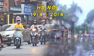 Hà Nội dịu nhẹ, có lúc có mưa rào và dông