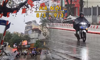 Hà Nội mưa tăng cường, chuyển rét từ 9/3