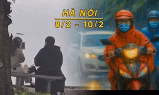 Hà Nội mưa rào nền nhiệt giảm nhanh trời rét đậm