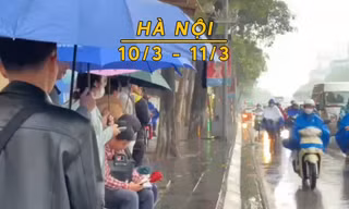 Hà Nội tiếp tục mưa, rét, nhiệt độ thấp nhất 15 độ C