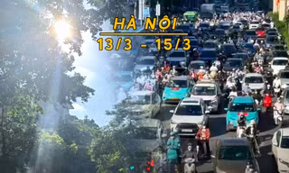 Giữa tháng 3 Hà Nội mù rét sáng sớm, trưa hửng nắng