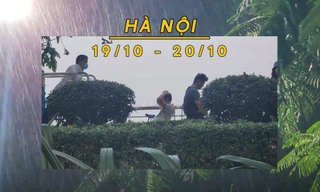 Hà Nội mưa dông đón khí lạnh đầu tuần