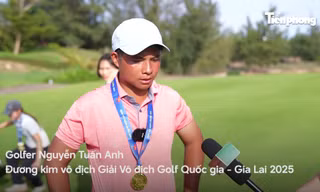 Nhà vô địch Golf Quốc gia 2025 Nguyễn Tuấn Anh: Tôi rất may mắn khi giành chiến thắng