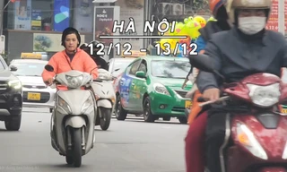 Cuối tuần Hà Nội trời âm u có mưa rải rác