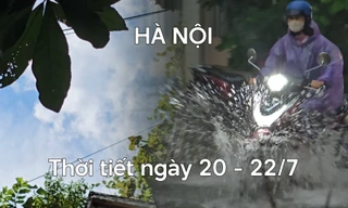 Hà Nội hứng mưa dông bất chợt dù bão chưa vào?