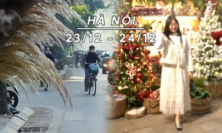 Hà Nội mờ sương sớm, sắp đón khí lạnh tăng cường đêm Noel