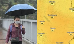 Không khí lạnh tăng cường gây mưa ở Hà Nội, nhiệt độ thay đổi thế nào?