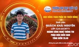 Khải Nguyên được trao học bổng toàn phần qua phiên họp Zoom tổ chức tại cơ sở chính trong thời kỳ dịch COVID-19.