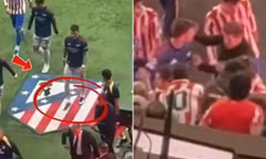 Sao Arsenal giẫm chân lên logo Atletico, Simeone nổi giận lôi đình