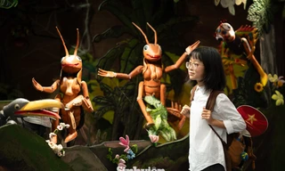 Thuỷ đình múa rối 'mọc' giữa Hội chợ mùa Thu: Giới trẻ bất ngờ vì 'quá đẹp và kỳ công'