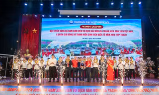 Trường Đại học Thuỷ lợi vinh danh 'nhà vô địch tuyệt đối' của bóng đá sinh viên Việt Nam 2026